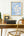 Desk with typewriter, framed map of Scotland, and decorative items.
