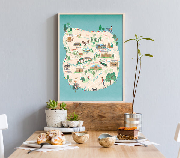 Stamford Map Print