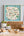 Decorative Stamford map on a wall above a table with food and plants. Key landmarks are Rutland, Market Harborough, Uppingham, Oundle, Nene Valley, Melton Mowbray and Oakham